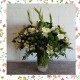 Classic Green & White Vase Arrangement