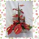 Protea & Rose Rustic Arrangement in Galvanized Bucket