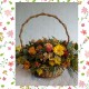Autumn Harvest Flower Basket