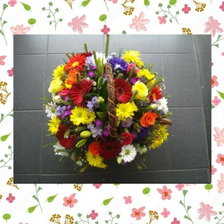 Autumn Harvest Flower Basket