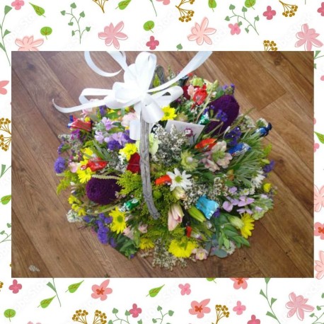 Autumn Harvest Flower Basket