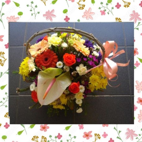 Blushing Beauty Mixed Basket