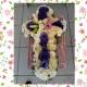 Purple & White Floral Cross Tribute