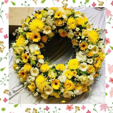 Sunshine Remembrance Funeral Wreath
