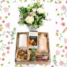 Serenity Hamper with Flowers & Candle